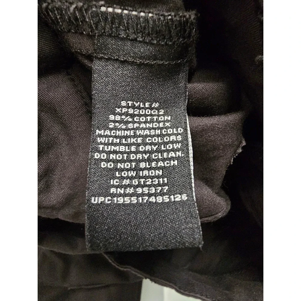 Social Standard Womens Crop Pants Black Cotton Blend Casual Size 6